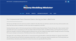Desktop Screenshot of disneyweddingminister.com